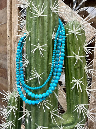 Texas True Trends Spearman Turquoise Necklace