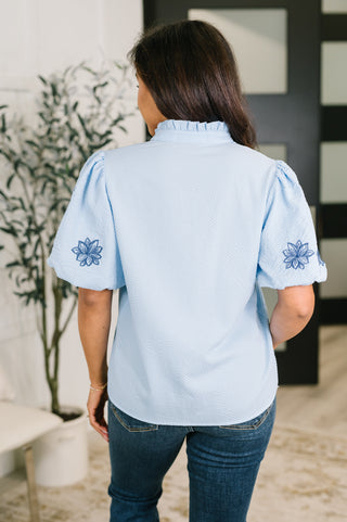 One Eleven North That Easy Notch Neck Blouse