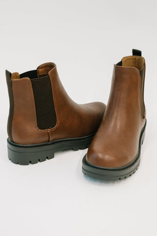 Soda That's Just What They'll Do Paden Chelsea Boots in Brown