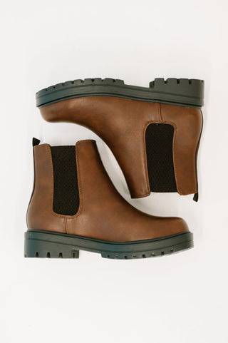 Soda That's Just What They'll Do Paden Chelsea Boots in Brown