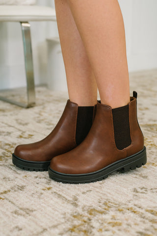 Soda That's Just What They'll Do Paden Chelsea Boots in Brown
