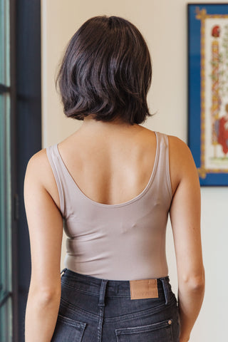 Soda The Basics Bodysuit In Light Mocha