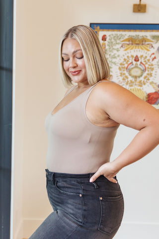 Soda The Basics Bodysuit In Light Mocha