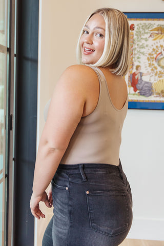Soda The Basics Bodysuit In Light Mocha