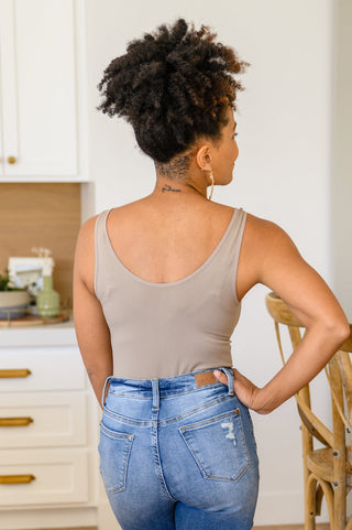 Soda The Basics Bodysuit In Light Mocha