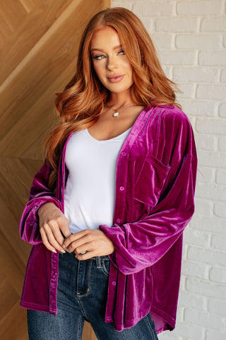 Jodifl The Best Policy Velvet Balloon Sleeve Top