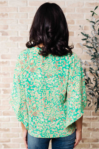 Emily Wonder The Future's Open Wide V-Neck Batwing Top