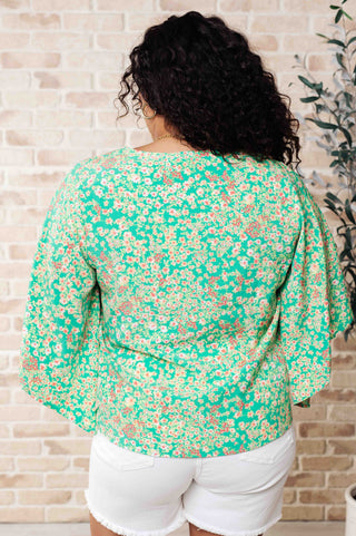 Emily Wonder The Future's Open Wide V-Neck Batwing Top