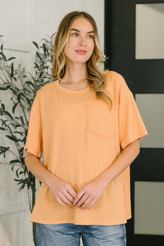 Andree By Unit The Go-To Tee in Apricot Bliss