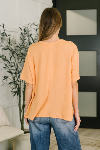 Andree By Unit The Go-To Tee in Apricot Bliss