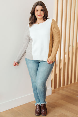 One Eleven North This, That, and the Other Color Block Sweater