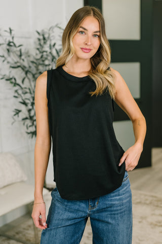 Dear Scarlett Thread Theory Round Neck Tank in Black