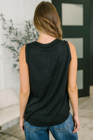 Dear Scarlett Thread Theory Round Neck Tank in Black