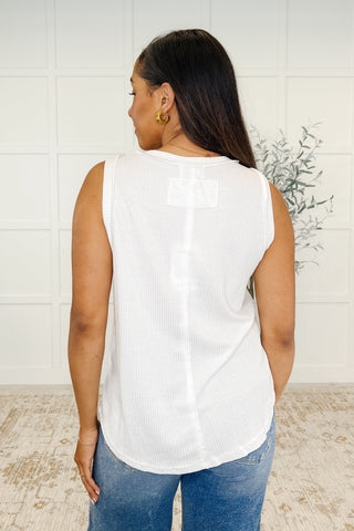 Andree By Unit Thread Theory Round Neck Tank in Ivory