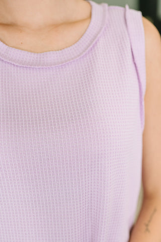 Dear Scarlett Thread Theory Round Neck Tank in Lilac