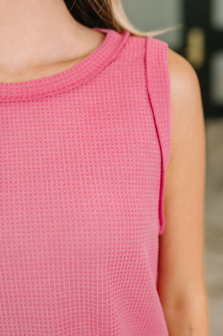 Dear Scarlett Thread Theory Round Neck Tank in Pink