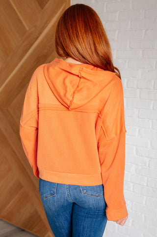 One Eleven North Throwback Heartthrob Hoodie in Orange