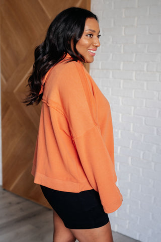 One Eleven North Throwback Heartthrob Hoodie in Orange