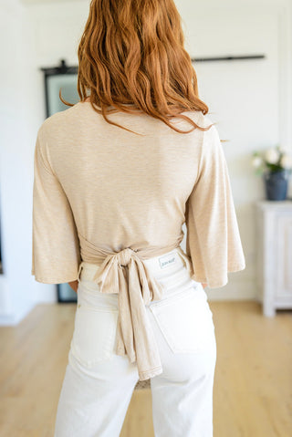 One Eleven North Tiny Dancer Wrapped Cropped Cardigan