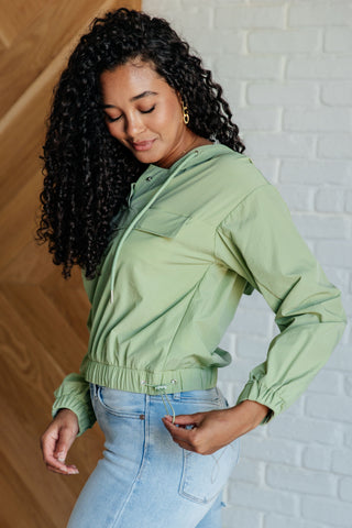 White Birch Tomorrow's Forecast Hooded Windbreaker
