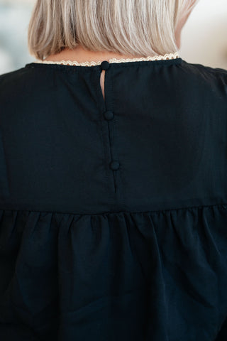Savanna Jane Try Again Embroidered Top
