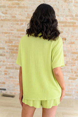 Lovely Melody Two's Company Ribbed Button Down
