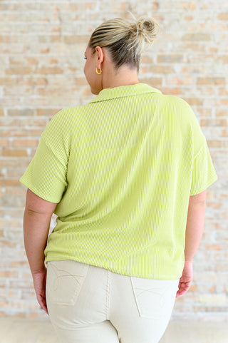 Lovely Melody Two's Company Ribbed Button Down