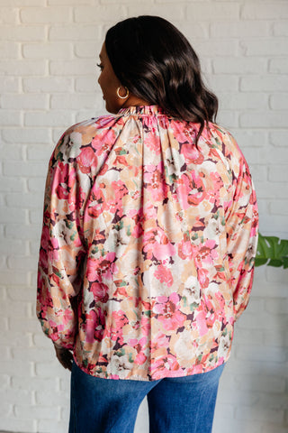 One Eleven North Understandably So Floral Blouse