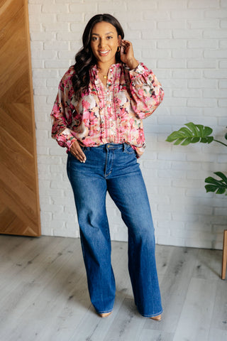 One Eleven North Understandably So Floral Blouse