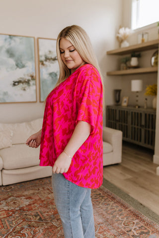 Jodifl Unforgettable V-Neck Animal Print Blouse