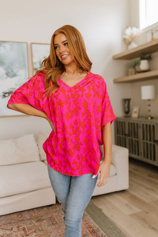 Jodifl Unforgettable V-Neck Animal Print Blouse