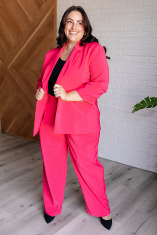 GeeGee Vigilante Stuff Pleated Trousers in Hot Pink