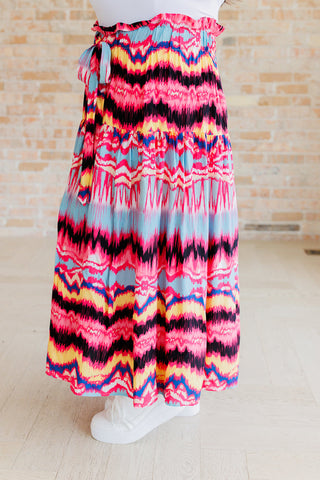 White Birch Watch Me Twirl Abstract Skirt