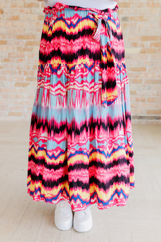 White Birch Watch Me Twirl Abstract Skirt