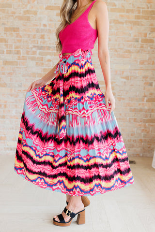 White Birch Watch Me Twirl Abstract Skirt