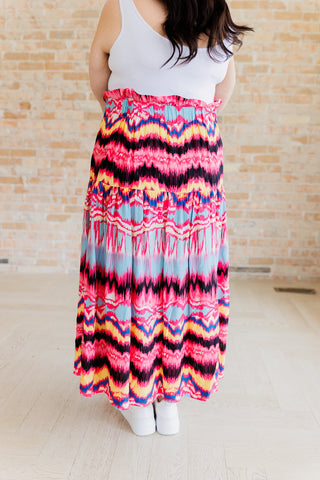White Birch Watch Me Twirl Abstract Skirt