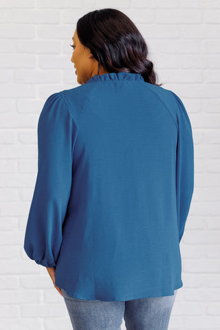Jodifl We Believe Keyhole Tie Detail Blouse