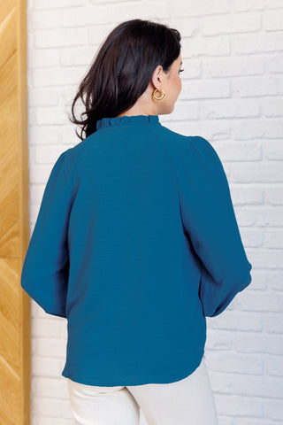 Jodifl We Believe Keyhole Tie Detail Blouse