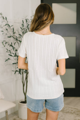 One Eleven North We Should Be Together V-Neck Textured Top