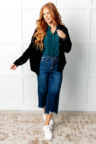One Eleven North Matter of Fact Pleat Front Sleeveless Blouse in Sea Green