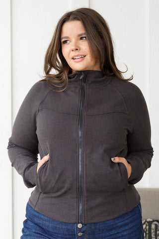 Rae Mode Where Are You Zip Up Jacket in Black