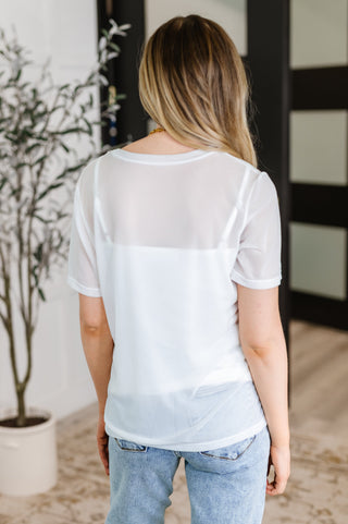 One Eleven North Which Choice Layered Mesh Top