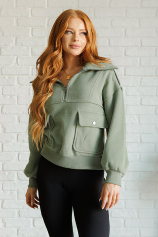 Very J Winter is Coming Fleece Collared Pullover
