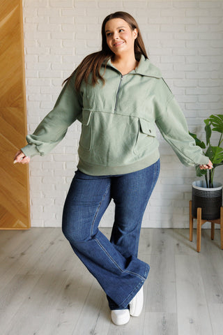 Very J Winter is Coming Fleece Collared Pullover