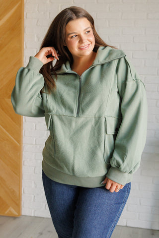 Very J Winter is Coming Fleece Collared Pullover