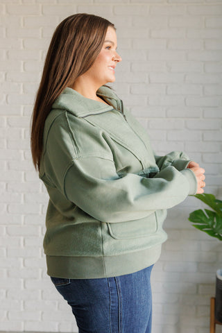 Very J Winter is Coming Fleece Collared Pullover
