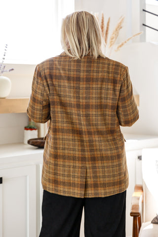 Haptics World Class Plaid Blazer