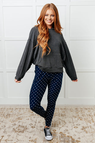 Leggings Depot Your New Favorite Joggers in White Polka Dot