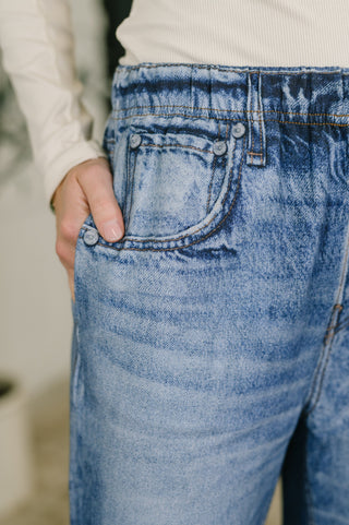 Dear Scarlett Zenim Printed Wide Leg Bottoms