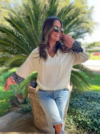 Textured Floral Blouse in Three Colors